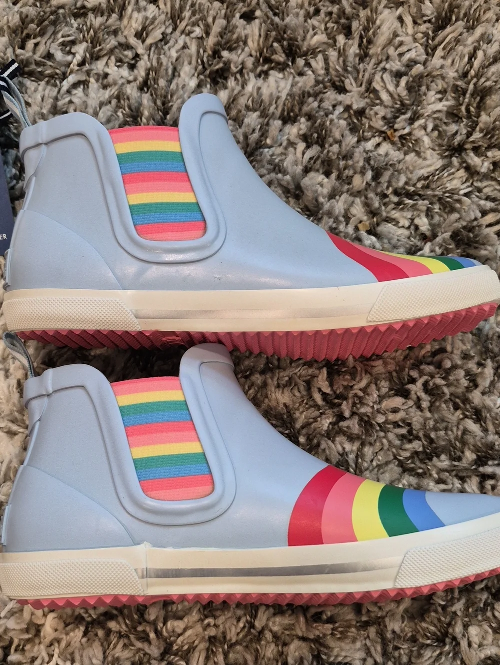 Joules Rainbow Ankle Rain Boots